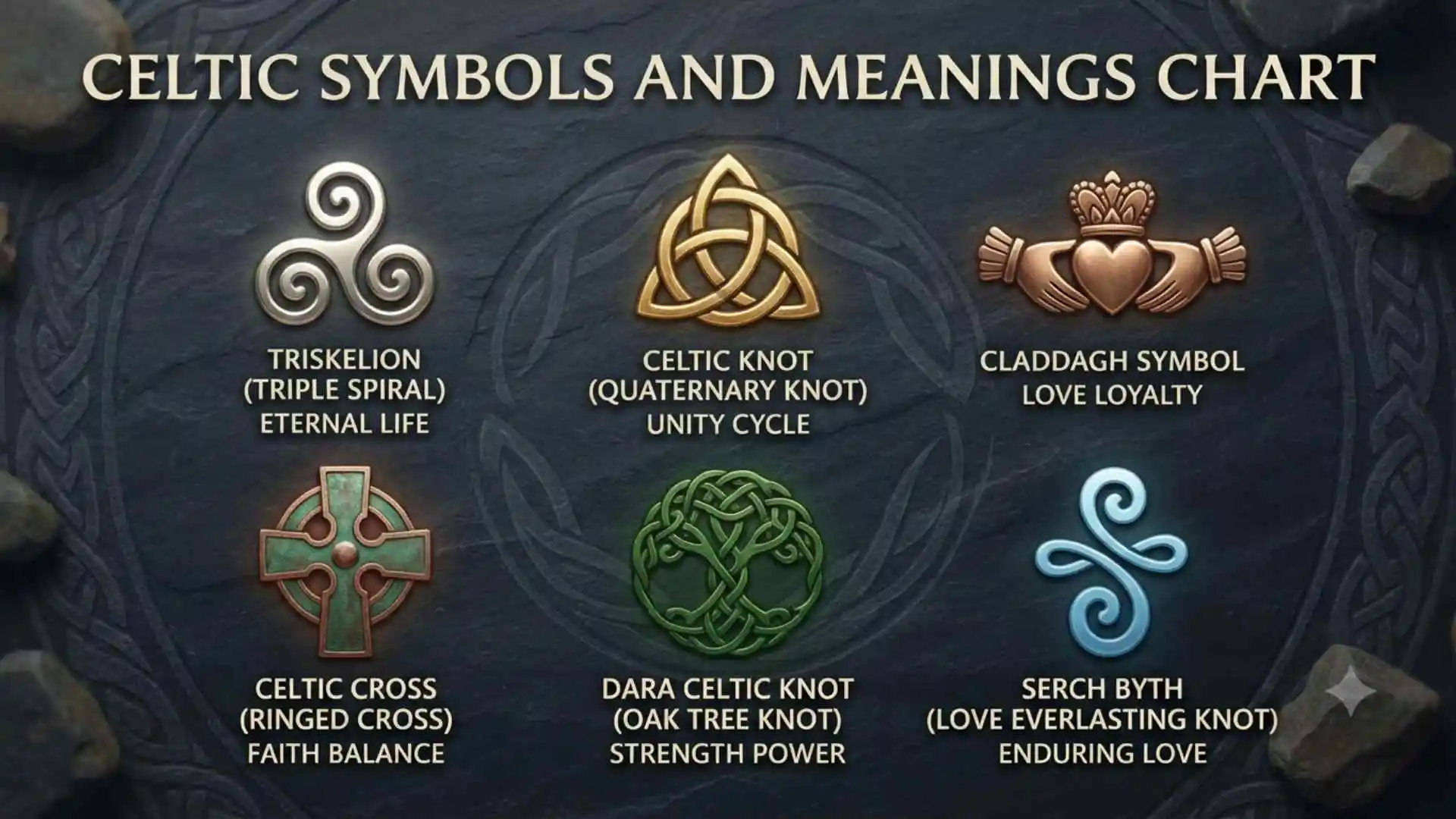 celtic symbols and meanings chart