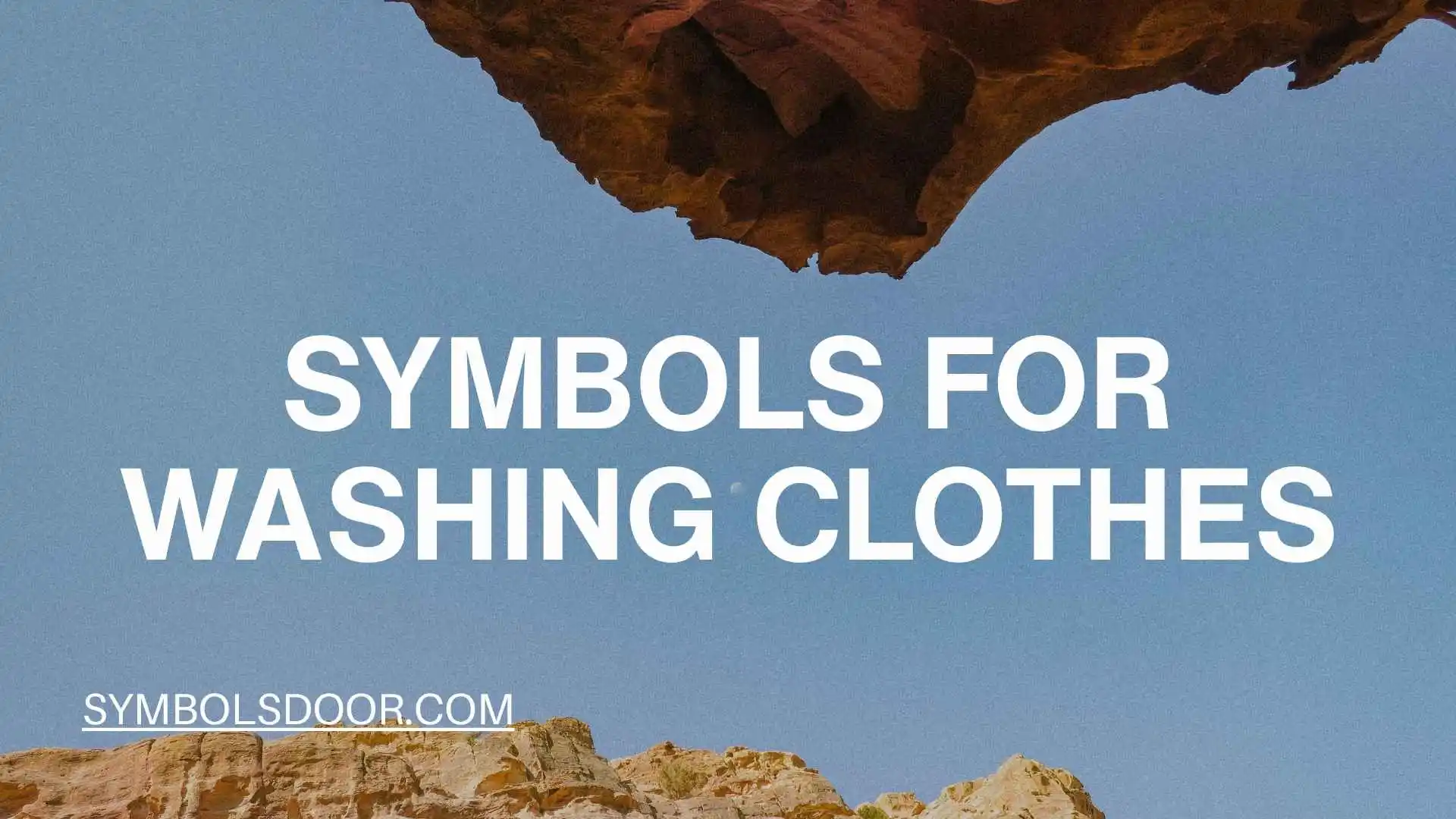 Symbols for Washing Clothes