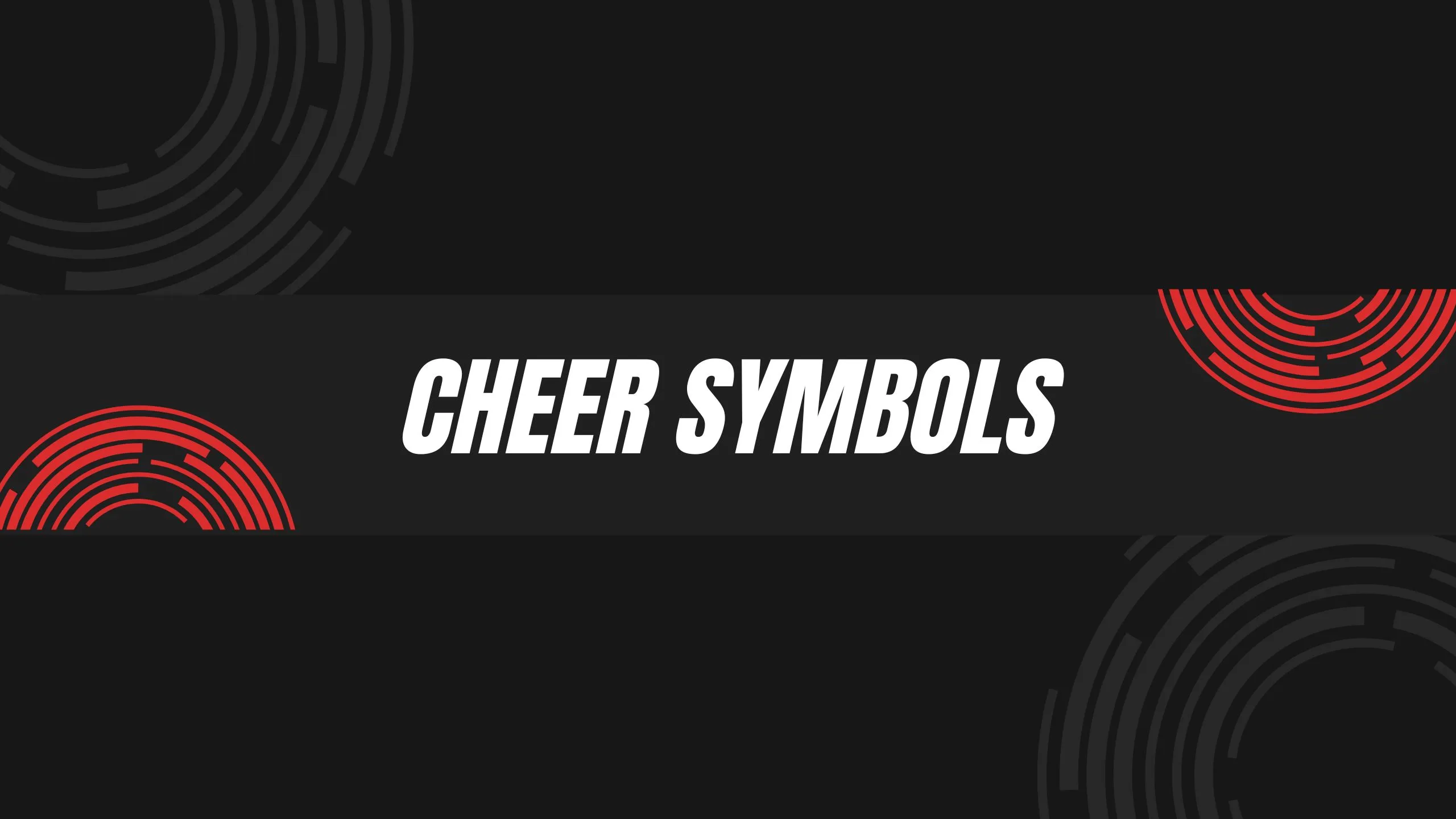 Cheer Symbols