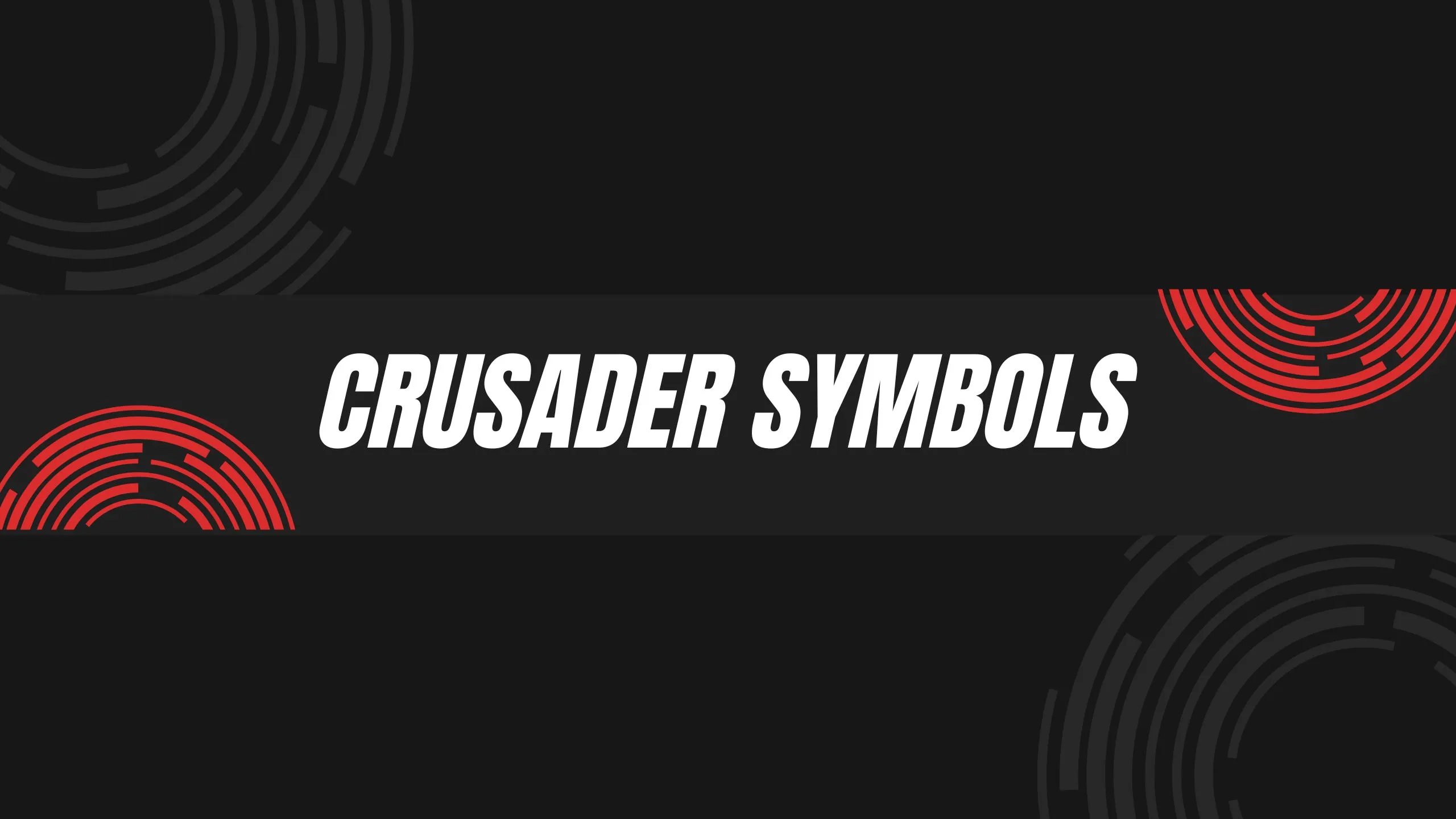 Crusader Symbols
