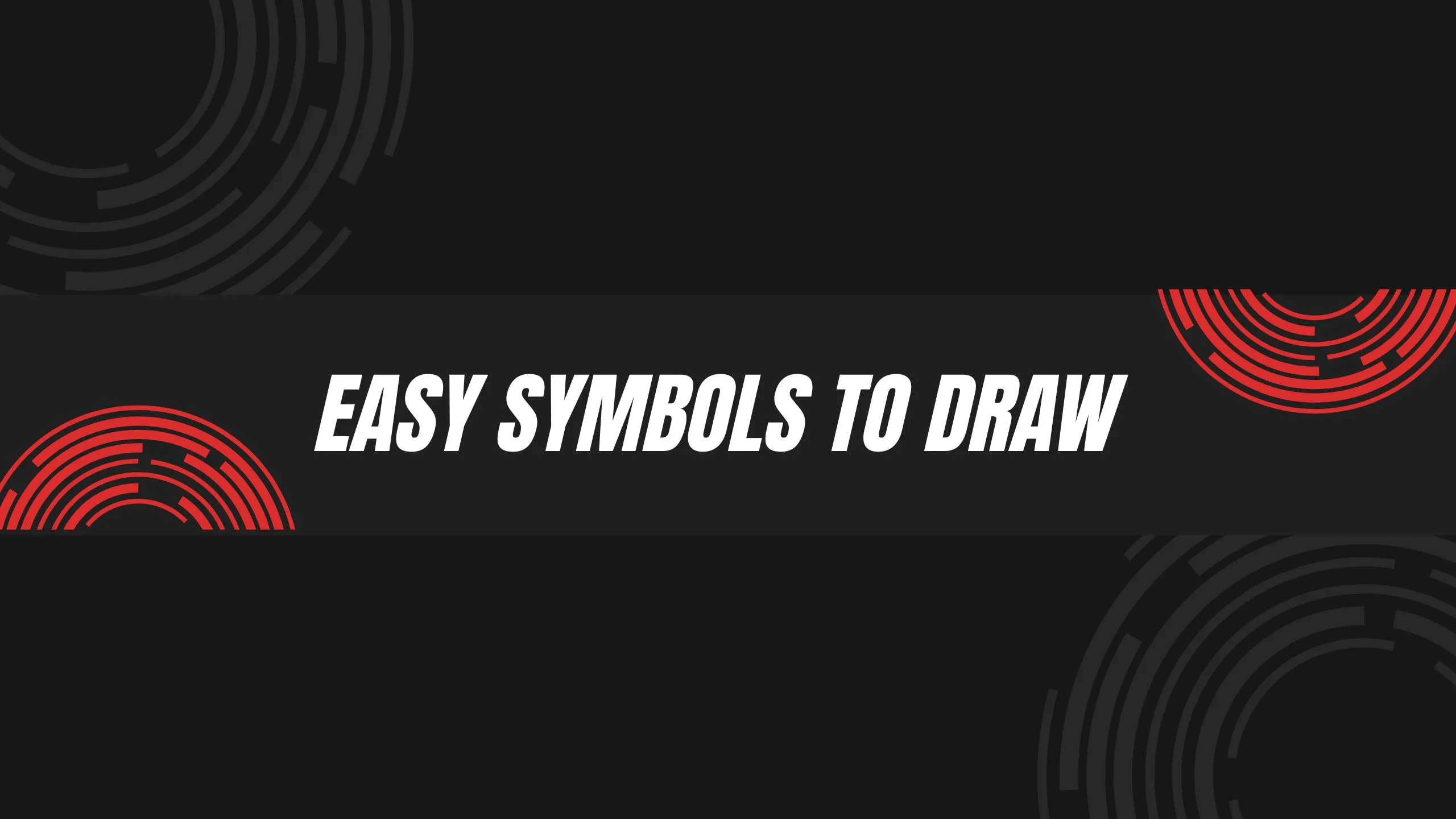 Easy Symbols to Draw