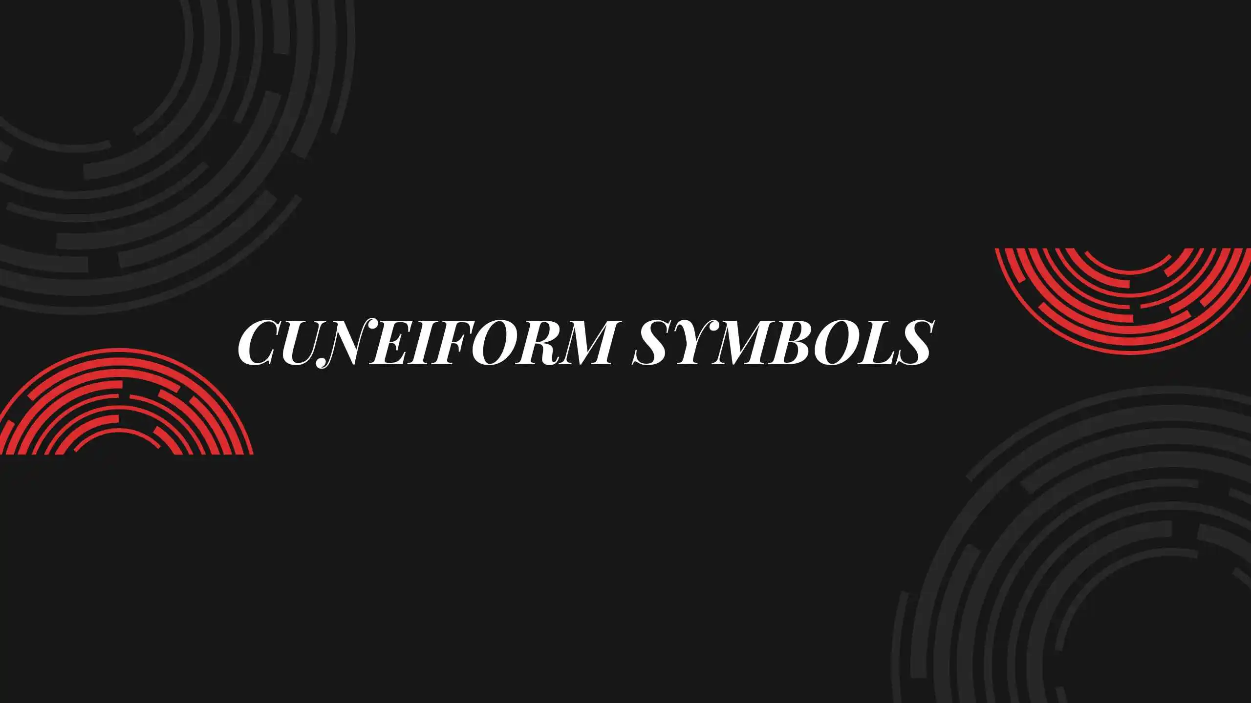 Cuneiform Symbols
