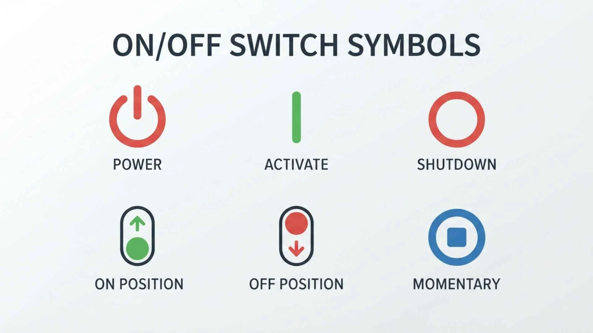 On/Off Switch Symbols