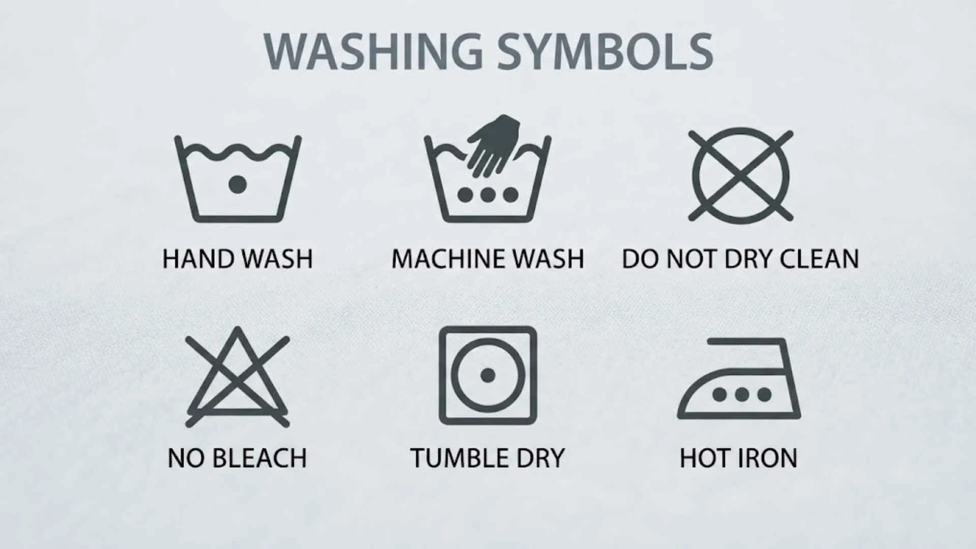 Washing Symbols