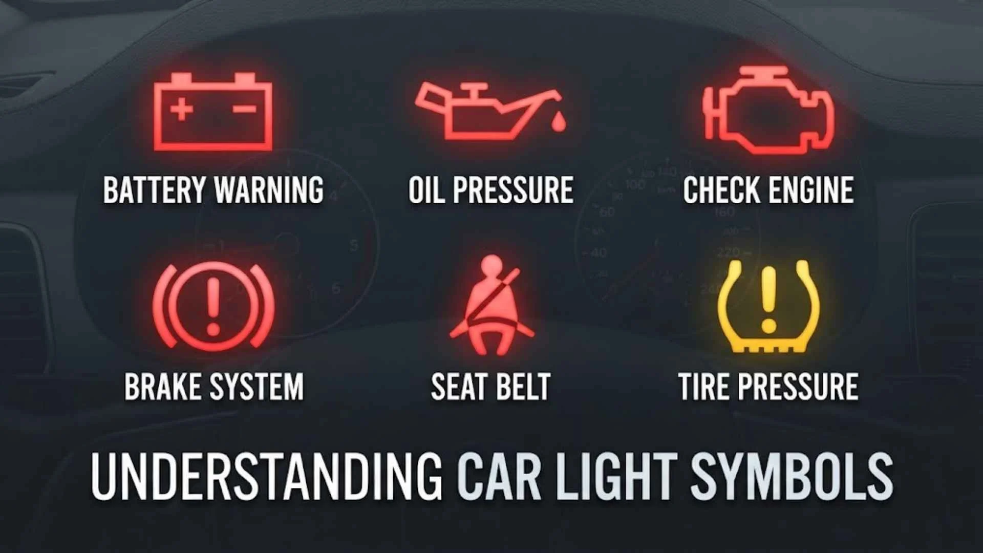 Car Light Symbols